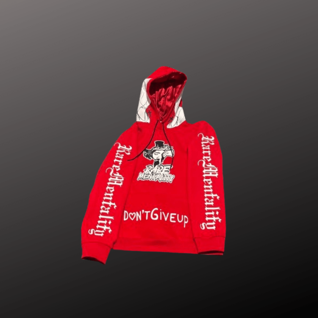 Red Signature Satin Hoodie