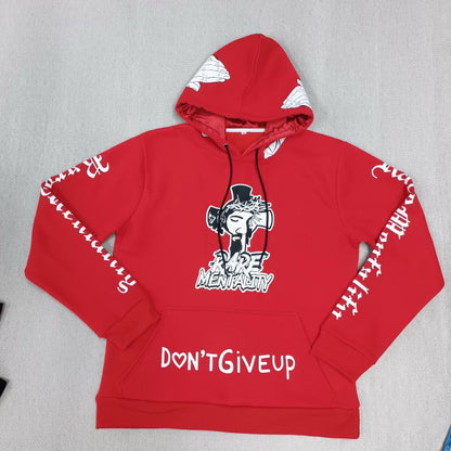 Red Signature Satin Hoodie