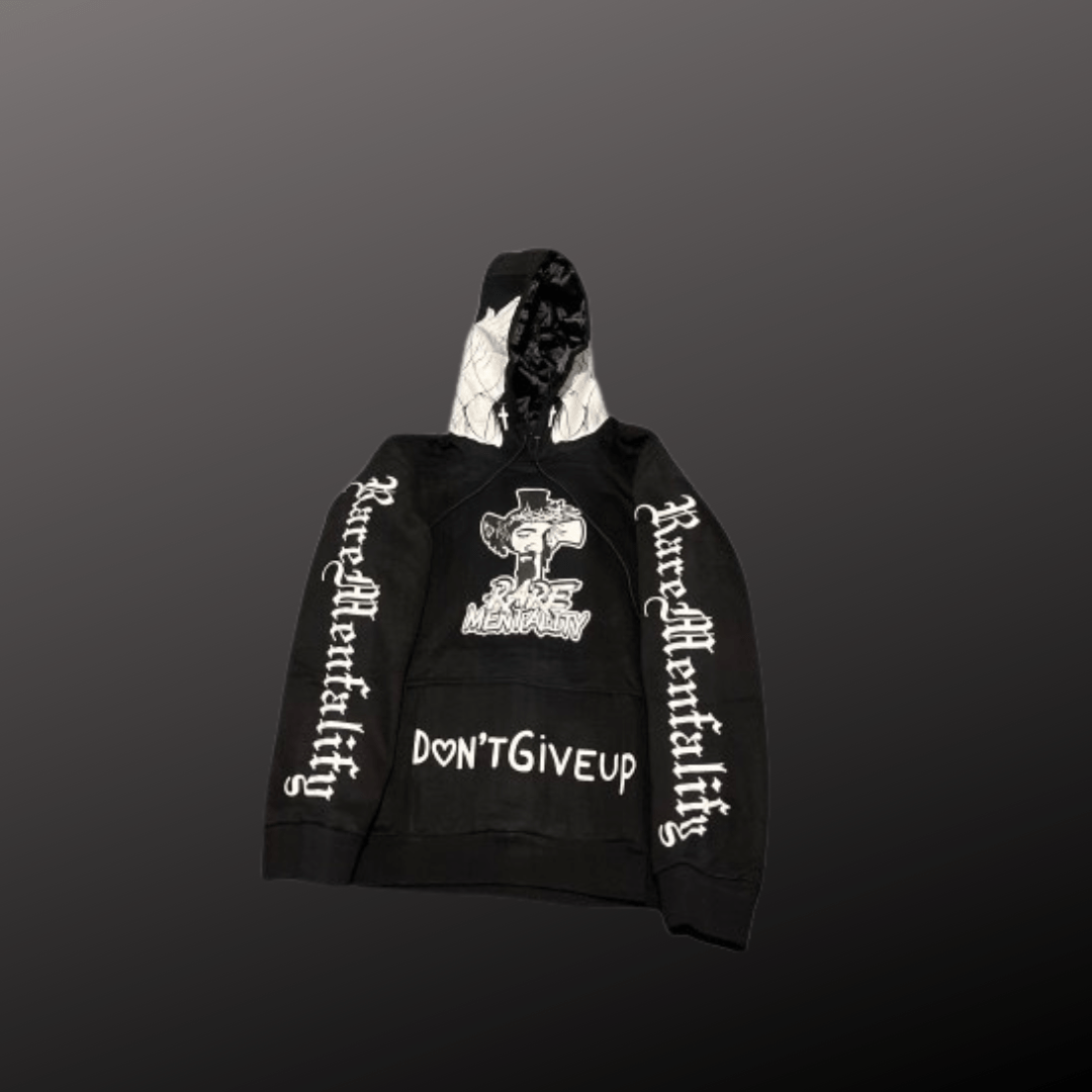 Black Signature Satin Hoodie