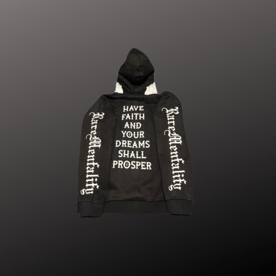 Black Signature Satin Hoodie