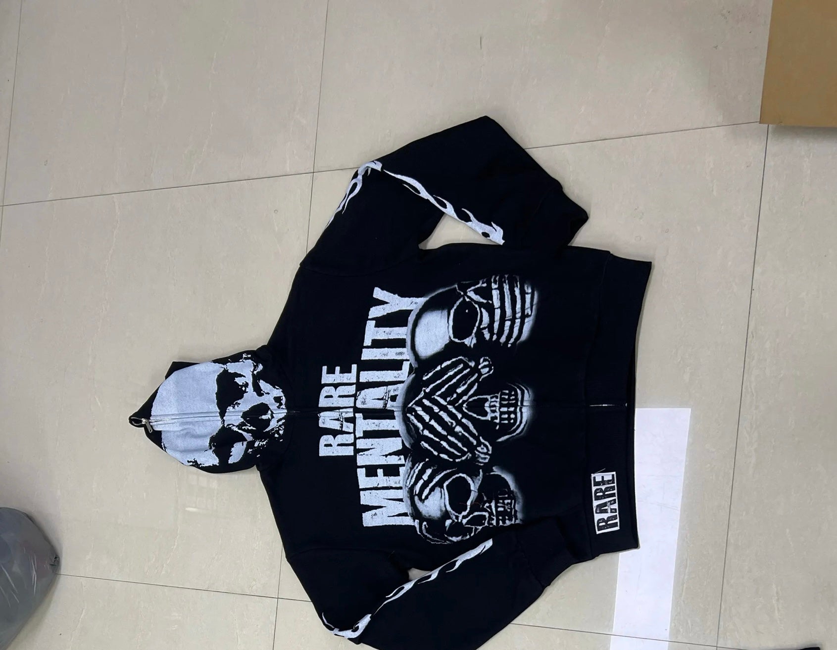 Blackout Skulls Full-Zip Hoodie