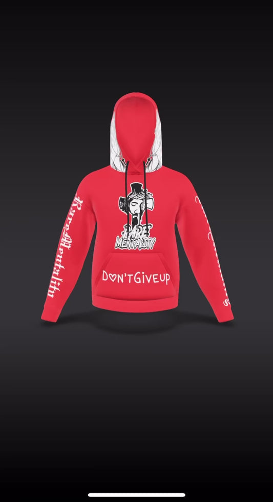 Red Signature Satin Hoodie