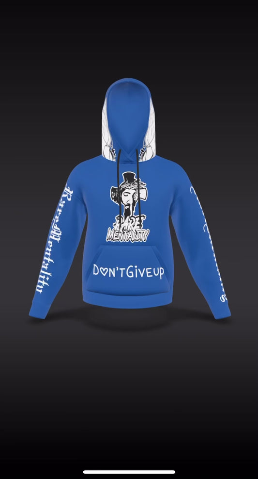 Royal Blue Signature Satin Hoodie