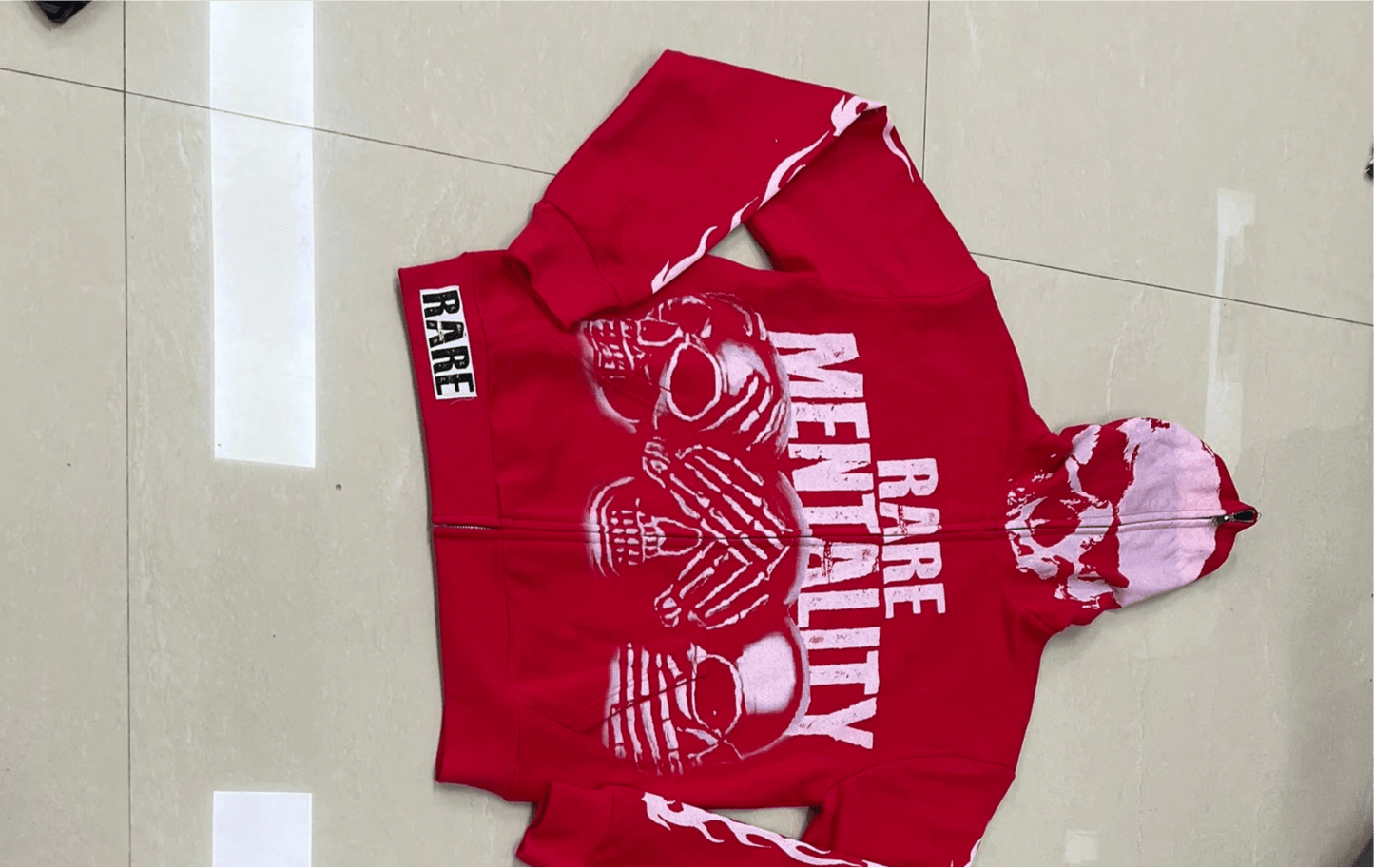 Red Skull Full - Zip Hoodie
